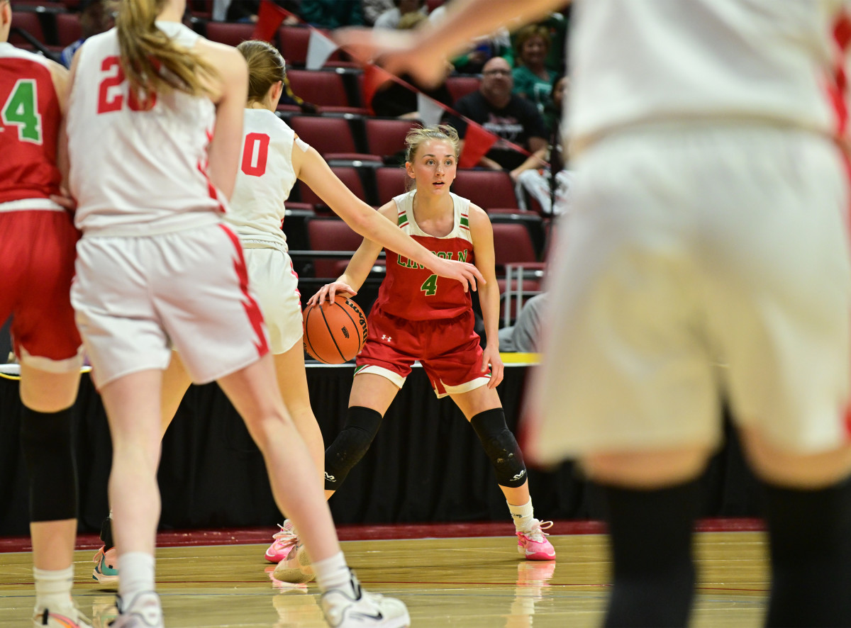 Lincoln Chatham Glenwood Illinois 3A girls basketball championship March 2 2024 Tim Vizer 26336